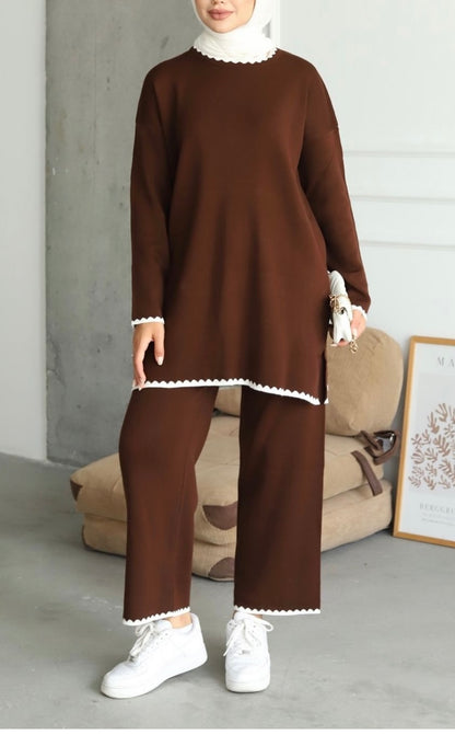 2 Pcs Cozy knit Pants Set