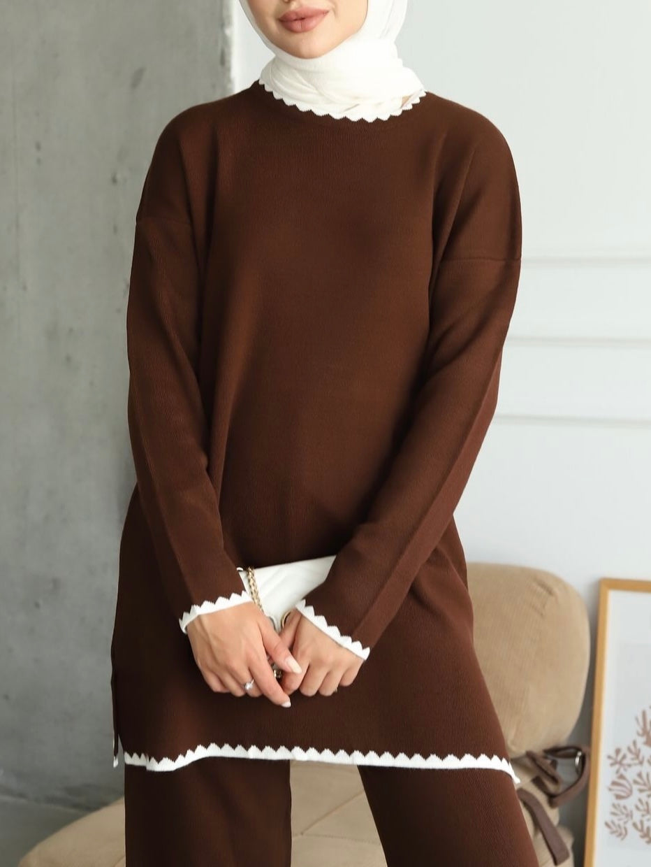 2 Pcs Cozy knit Pants Set